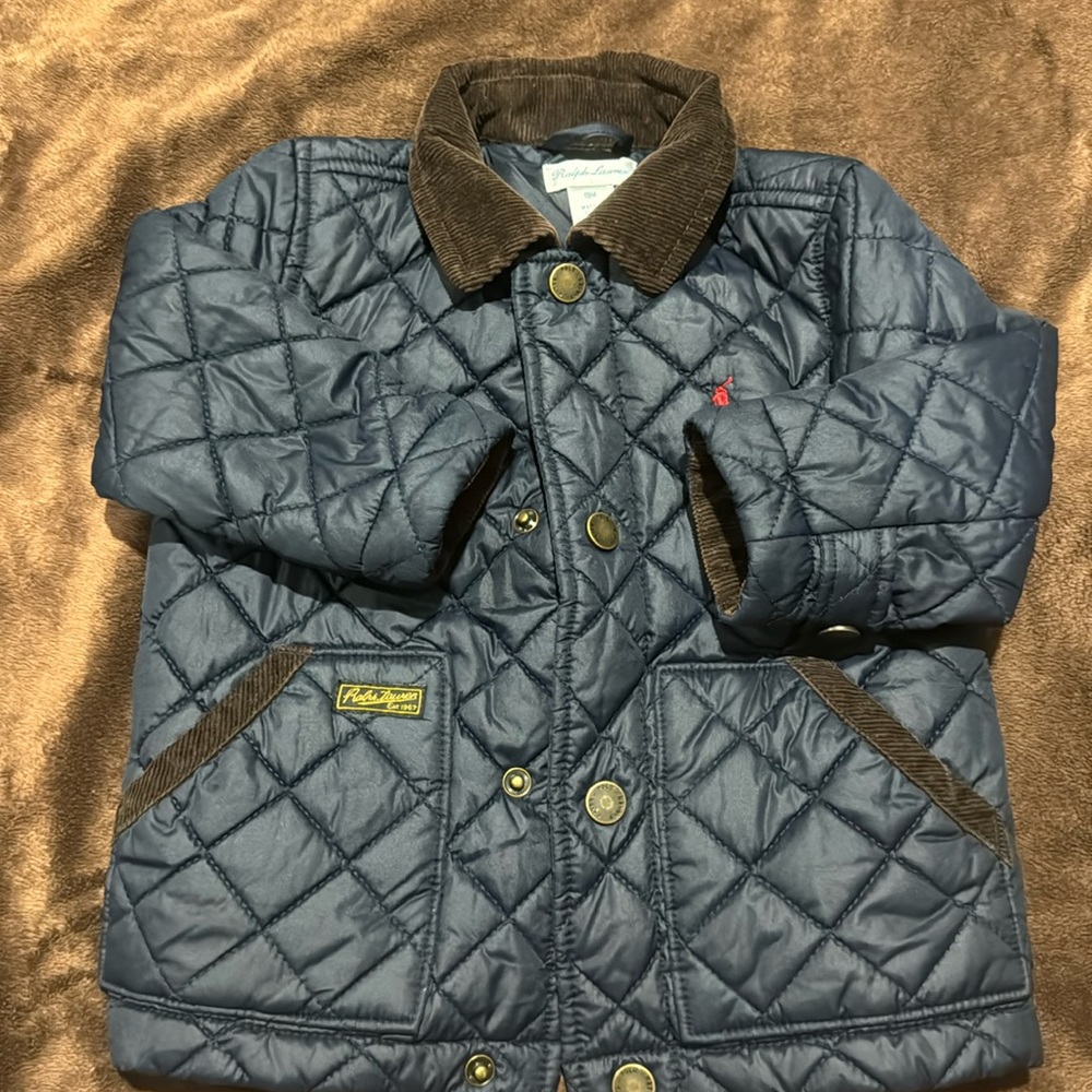 Polo Ralph Lauren quilted  jacket water repellent, Navy blue(2)